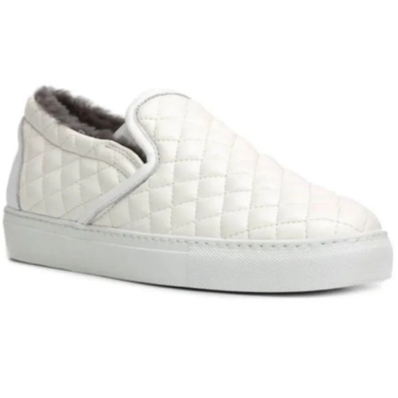 Officine Creative Quilted Shearling-Lined Low Top Sneaker - 10 - Picture 1 of 9